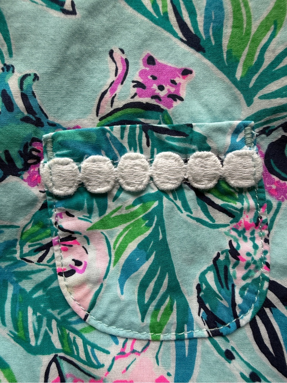 Lilly Pulitzer Baby Lilly Shift Barking Up The Palm Tree 18-24 Mo - Picture 2 of 6